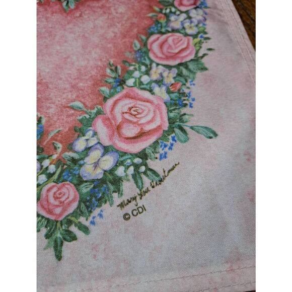 2 Outdoor Garden Flags Thanksgiving Turkey Hearts and Flowers - Picture 5 of 7